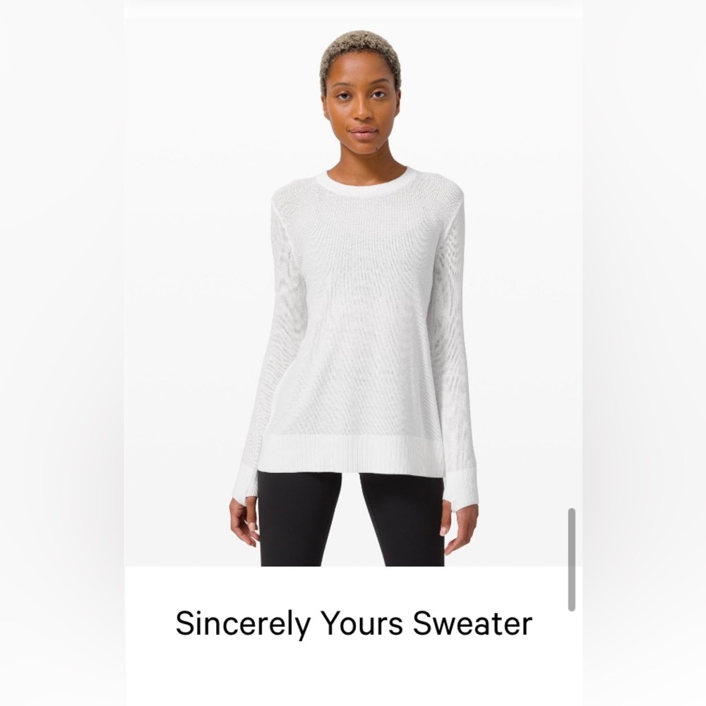 Lululemon Sincerely Yours Sweater